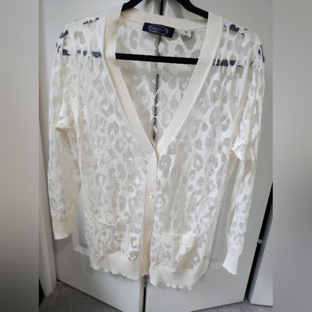 Magaschoni leopard print cardigan